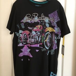 NWT! Lord Baltimore Men's Neon Harley T-shirt XL